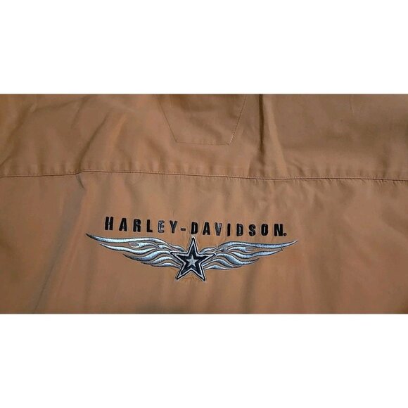 Harley Davidson Motor Genuine Button Up  Mechanic Shop Shirt  Embroidered LG - Picture 6 of 6